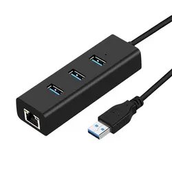 3 Порты USB 3,0 хаб USB адаптер Gigabit Ethernet USB к Rj45 Lan сетевой карты для Macbook Pro Mac + micro USB Зарядное устройство кабель