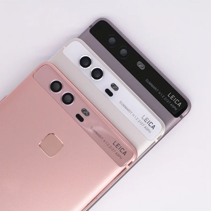 Sinbeda Задняя стеклянная задняя крышка корпуса для HUAWEI P9 задняя крышка корпуса задняя батарея корпус двери+ Боковая кнопка+ объектив P9 P 9