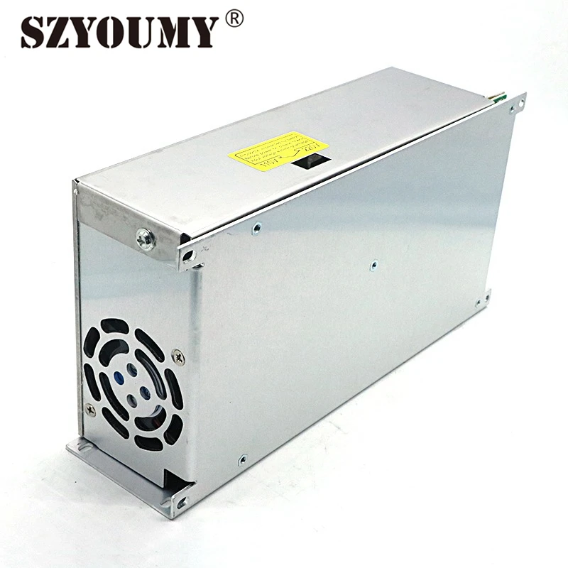 

SZYOUMY 600W Switching Power Transformer 12V 50A LED Power Converter Non Waterproof Power Supply LED Driver With Heatsink Fan