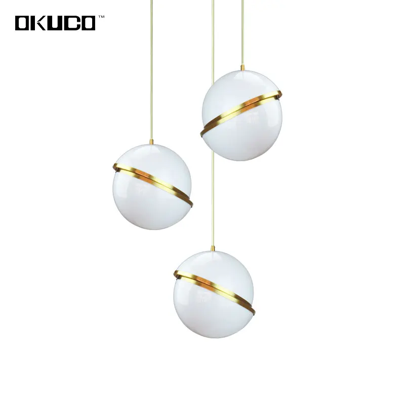 

Modern Round Ball Pendant Lights Fixtures For Dining Living Room Hanging Lamp Diameter 30/40CM Restaurant Decoration