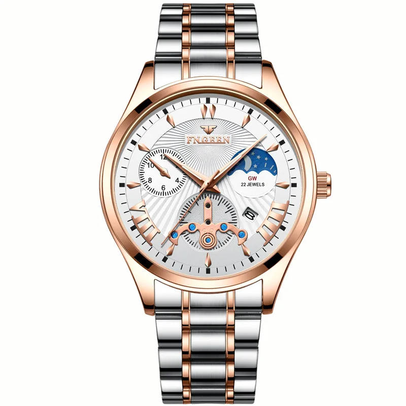 Мужские светящиеся часы механические часы лучший бренд класса люкс золотые мужские наручные часы reloj hombre 2019