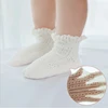 Baby Girls lace Short anti-slip Socks Cotton Newborn infant Princess Ruffle kid mesh toddler white Sock child Clothing Accessory 1
