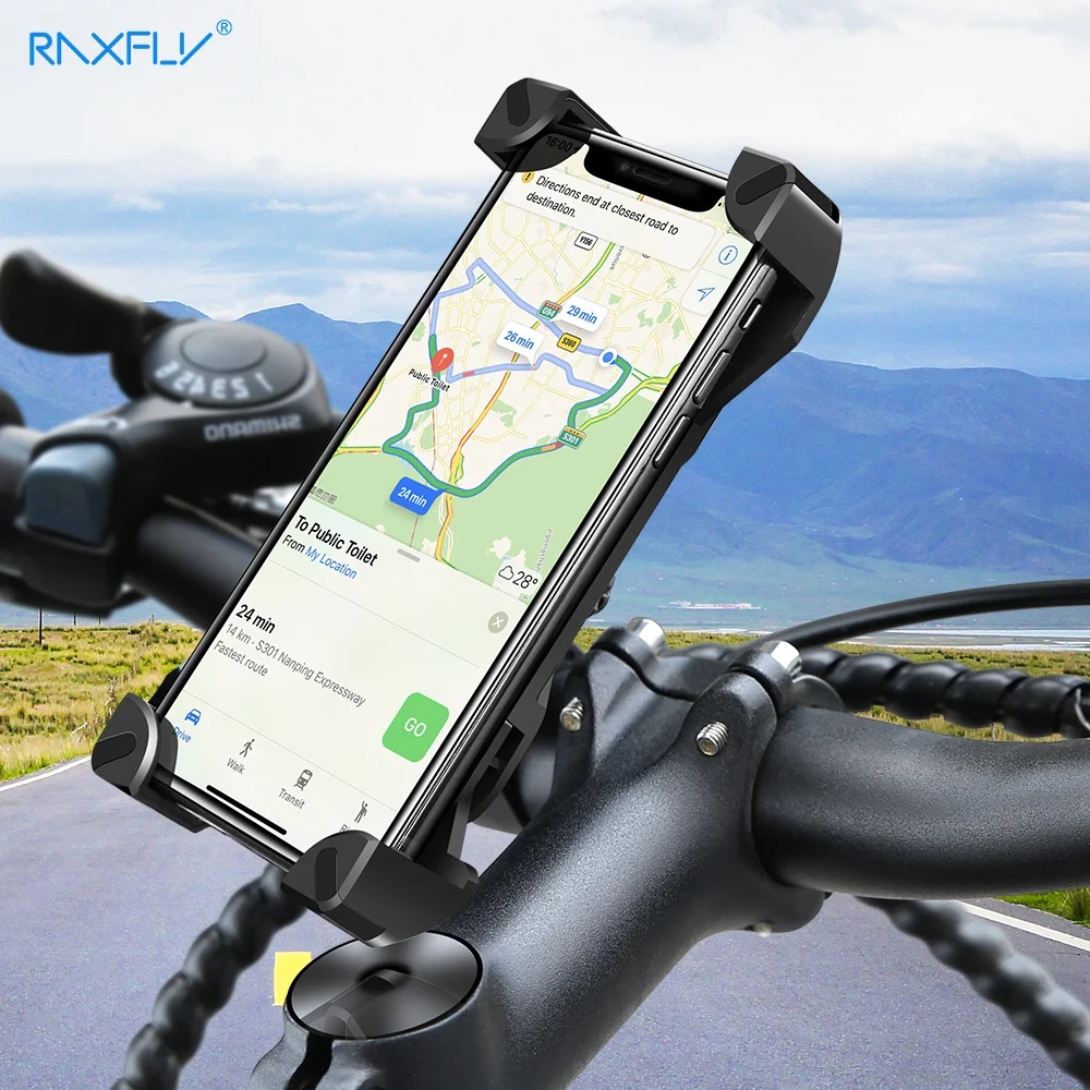 KISSCASE 360 Rotation Bike Halter für Telefon Einstellbar Fahrrad GPS Telefon Halter für iPhone Hua