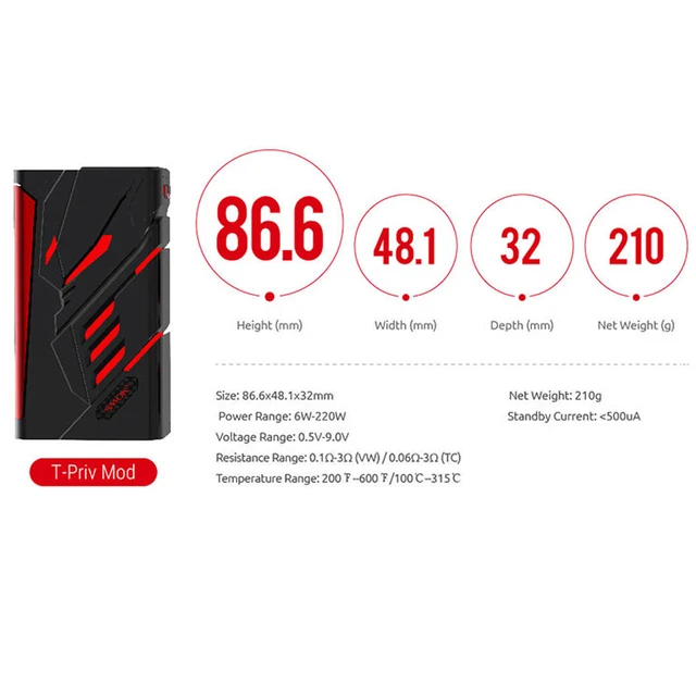 Oryginalny SMOK TPriv 220W BOX MOD T-Priv elektroniczny papieros Vape Mod dla TFV8 duże dziecko parownik v8 dziecko Atomizer E papieros tanie tanio Bez Baterii Brak SMOK T-Priv Mod Kształt skrzynki TFV8 BIG BABY TFV8 BABY TANK TFV8 BABY V2 TANK 18650 Metal Zewnętrzny Oryginalny SMOK TPriv 220W BOX MOD T-Priv elektroniczny papieros Vape Mod dla TFV8 duże dziecko parownik v8 dziecko Atomizer E papieros tanie tanio Bez Baterii Brak SMOK T-Priv Mod Kształt skrzynki TFV8 BIG BABY TFV8 BABY TANK TFV8 BABY V2 TANK 18650 Metal Zewnętrzny