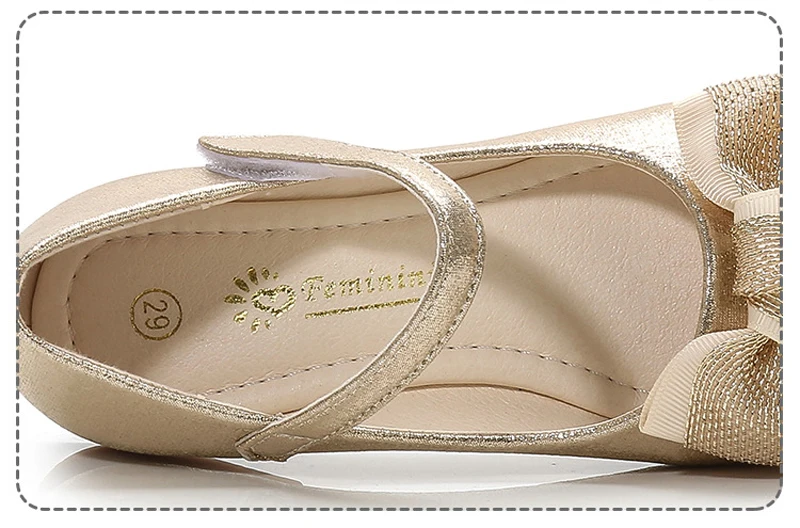 Sapatas da Mola das Crianças Qualidade da Moda Sapatos com Arco Rosa de Ouro Iyeal Crianças Lantejoulas Meninas Princesa Único Cores Opcional 26 High Quality Mamãe e Bebê