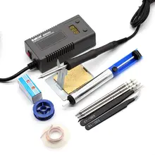 T13 Портативный Цифровой паяльник станция сварочный инструмент BK950D+ 4/шт T13 паяльный наконечник+ Пинцет+ паяльная проволока+ насос для распайки