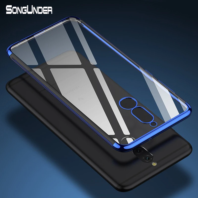 

For Huawei Mate 20 Lite Case Cover Clear Plating TPU Soft Silicone Thin Cover For Mate20 20 20Lite 9 10 20 Pro 20X Phone Coque