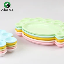 Моющиеся заменители пластиковая палитра кисти для акварели белая палитра детский художественный инструмент для рисования школьные принадлежности APE97708