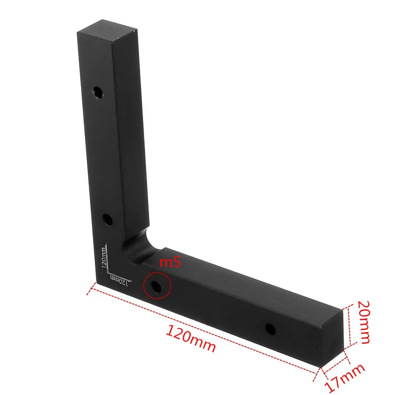 Danu алюминиевый сплав 90 градусов 120x120 мм прецизионный зажимной квадратный деревообрабатывающий машинист квадратный позиционирование