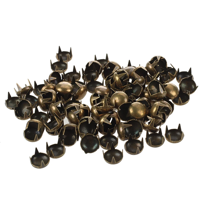 100pcs 7mm round rivet cone bronze decorative studs rivet DIY craftsin