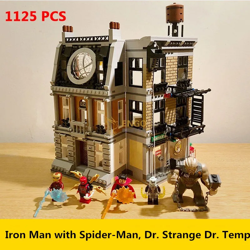 

10840 Marvels Avengers endgame 07107 Infinity War Sanctum Sanctorum Showdown Iron man Spidermans 76108 Building Block Toys