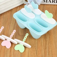 6 ячеек мини формы в виде сердца Мороженое драгоценность поп форма для мороженого леденец плесень кухня DIY Инструменты Ecofriendly ABS LIXYMO