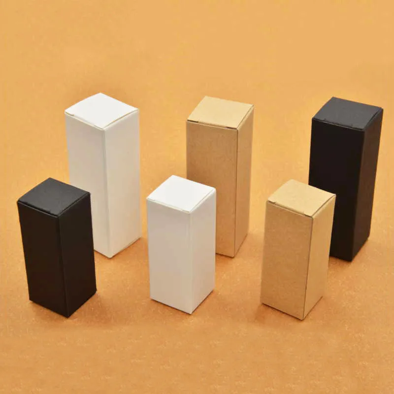 

10pcs/lot Many Sizes Lip Balm Tube Packing Paper Box Kraft Lipstick Packaging Bottles DIY Packing box Brown Kraft Paper Boxes