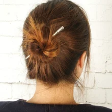 Hot Sale Alloy Simple Hair Sticks Korean New Fashion Hair Bun For Girl Cute Tiara Women