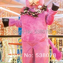 Розовый молочный костюм талисмана коровы взрослого размера маскотт костюм маскота костюм кунг-фу панды для зимней вечеринки карнавала SW674