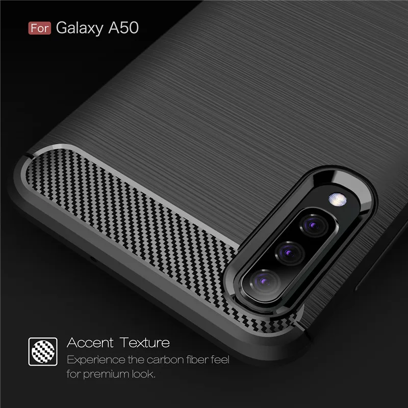 

Carbon Fiber Case For Galaxy A10 A20 A30 A40 A50 A60 A70 A40S TPU Cover For Samsung M40 M30 M20 A10E A20E Silicone Phone Case