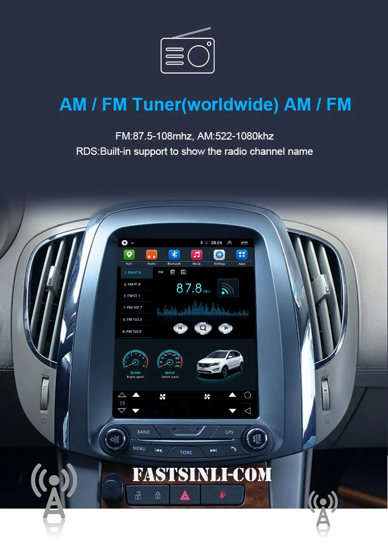Excellent 32GB ROM  Car Android Multimedia player for buick lacrosse 2009-2012year GPS Vertical screen 5