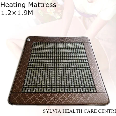 Cobertura de Massa Natural Quente Turmalina Cama Esteira Idade Calor Jade Beleza Colchão Dormir Livre Olho Capa 1.2×1.9 m 2020