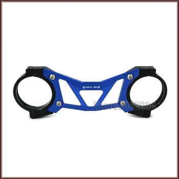 

For YAMAHA MT-03 MT 03 MT03 2015-2016 Black/Blue Motorcycle Accessories Aluminum BALANCE SHOCK FRONT FORK BRACE LOGO MT-03 CNC
