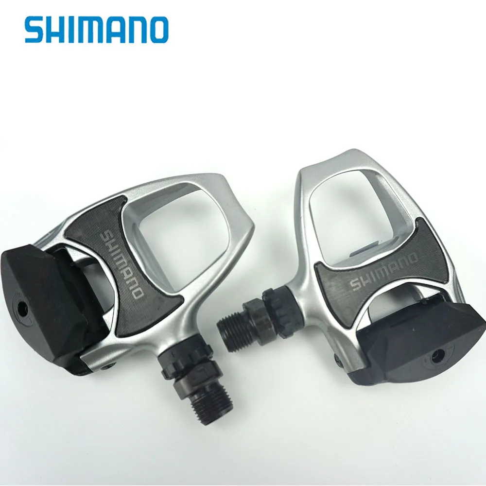 Shimano PD-R540 педаль самоблокирующийся Spd педали SPD-sl велосипедный racer R540 педаль черный серебристый для дорожного велосипеда Spd - Цвет: R540 silver