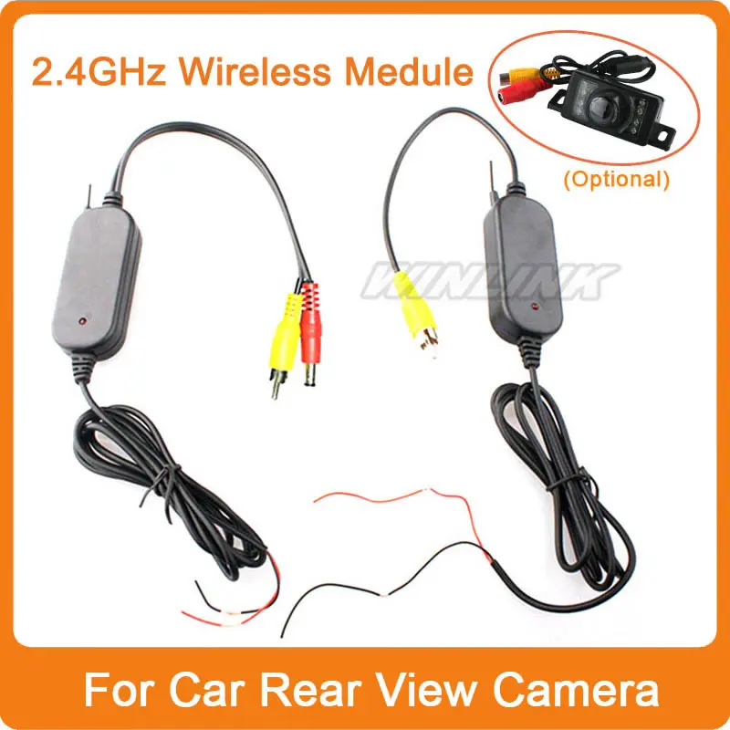  2.4Ghz Wireless Camera Video Transmitter Receiver adapter Car Rear View Camera car Reverse parking backup cam Monitor 
