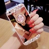 For-iPhone-6-6s-7-plus-Case-Diamond-Glitter-Mirror-back-cover-With-360-Phone-Ring