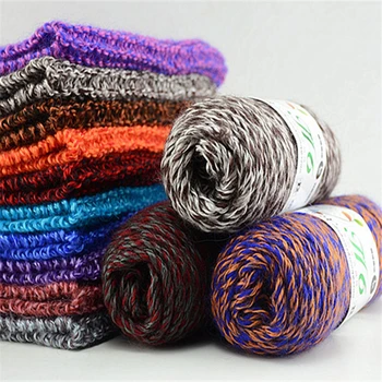 

300g/Lot Merino Wool Crochet Thick Hand Knitting Yarns For Visan Eco-Friendly Dyed Fashion Sweater Shawl Thread Laine A Tricoter