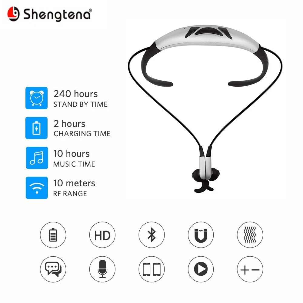 Shengtena Bluetooth беспроводные наушники спортивные Водонепроницаемая гарнитура STN 720 с