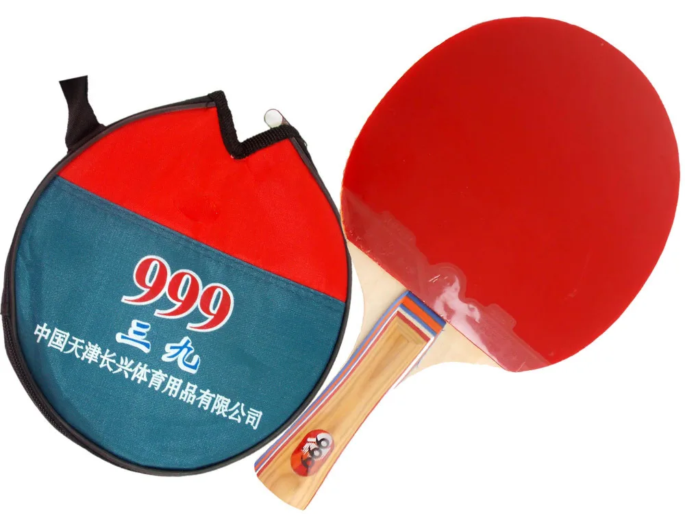 

999-A Pips-In Table Tennis Racket for only beginners with Case for Ping Pong Long Shakehand-FL