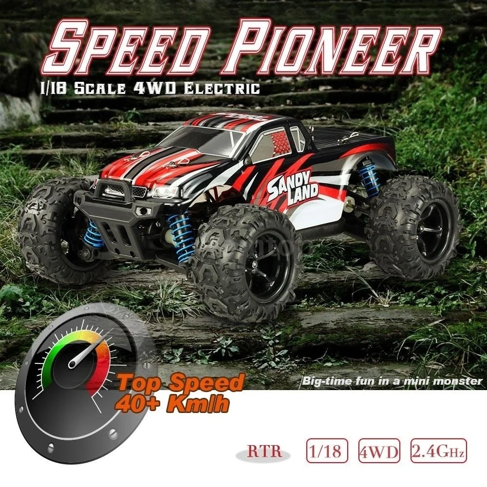 RC автомобиль 1:18 гоночных автомобилей 9300 2 4 ГГц 4WD Sandy Land внедорожный с