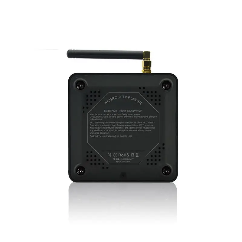 Mecool Km8 Android 9,0 ТВ приставка Amlogic S905X-B четырехъядерный 2G Ddriii 16G Rom 2,4G/5G Wifi Bluetooth 4K Atv смарт-приставка Voic