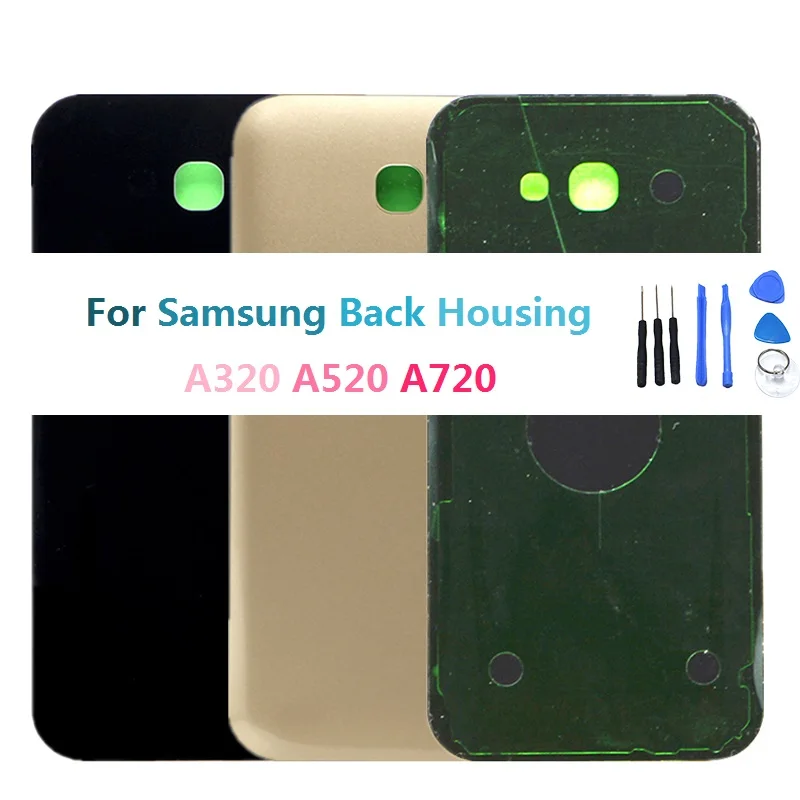 Лучшая батарея стекло Крышка Корпус Замена для Samsung Galaxy A3 A5 A7 2017 A320 A520 A720 задняя
