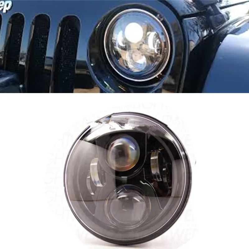 

1 Pair 7" LED Headlight Model 8700 Evolution Style Light For 97-15 JEE P Wrangler