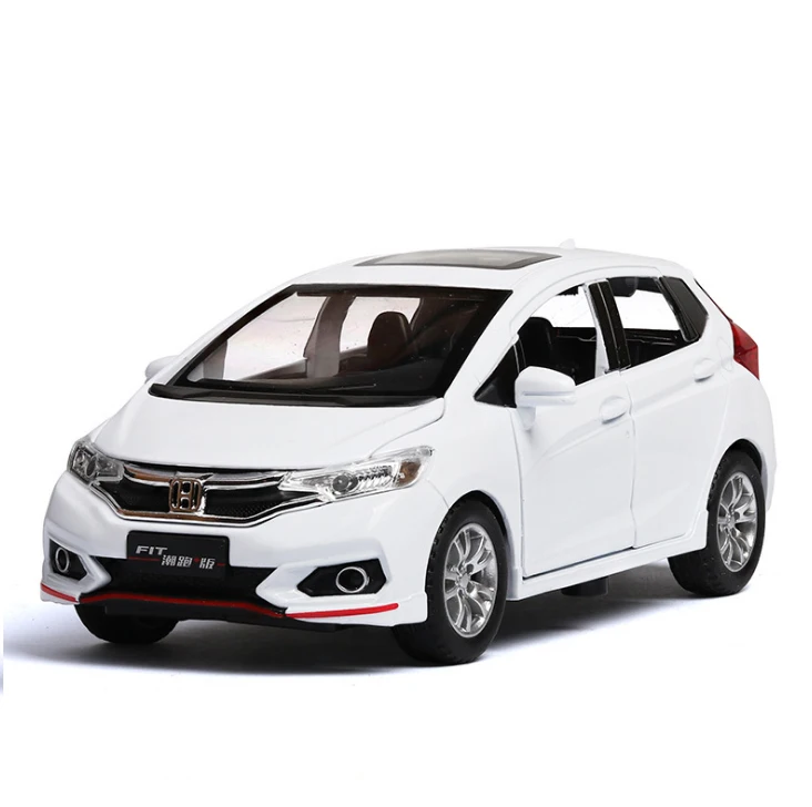 1:32 игрушечный автомобиль Honda Fit Металлический Игрушечный Автомобиль из сплава
