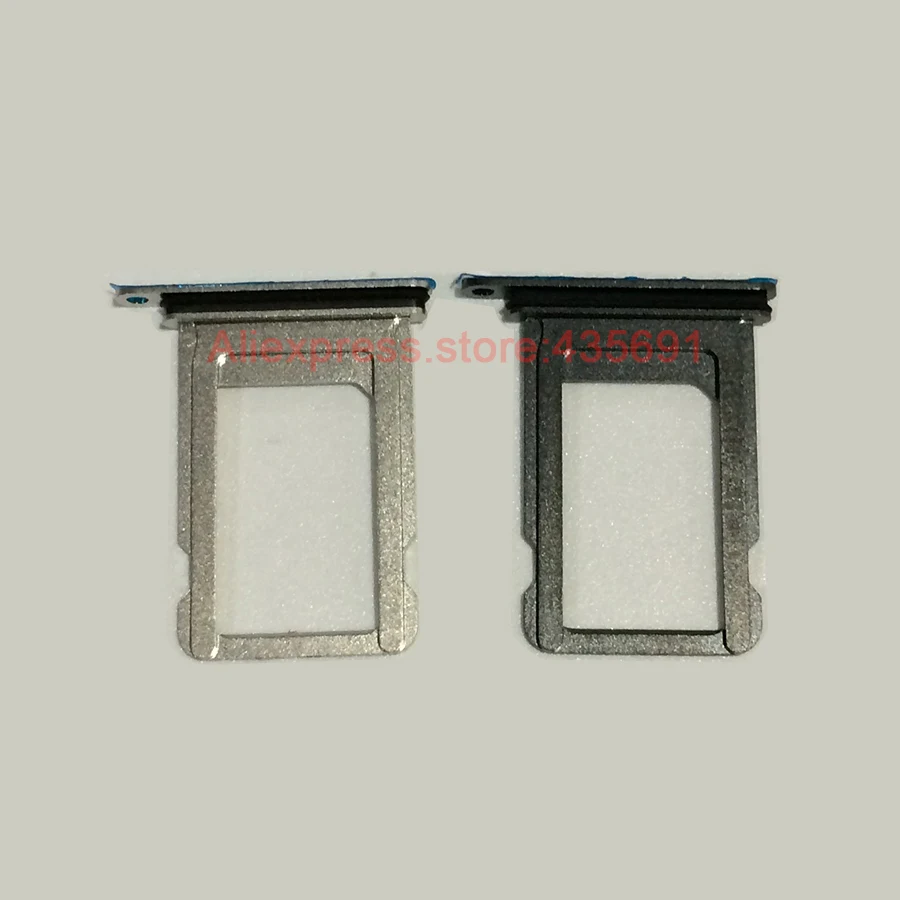 100pcs Lot For Iphone X New Sim Card Tray Slot Holder With Rubber Sealing Black Silver Replacement Parts Parts Tray Replacement Partssim Card Slot Aliexpress