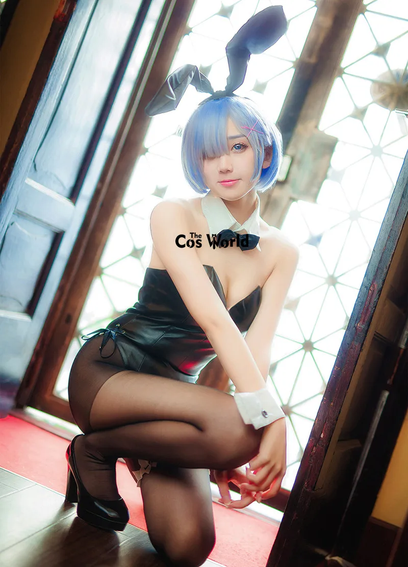 Re Zero Kara Hajimeru Isekai Seikatsu Ram u RAM Remu REM сексуальное платье с кроликом для девочек