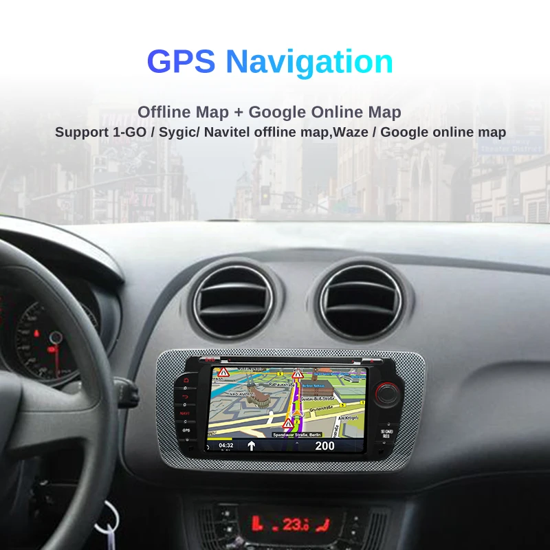 Excellent AWESAFE 2 Din Android Car Radio Multimedia Video Player GPS Navigation for Seat Ibiza MK4 6J 2009 2010-2013 DVD 3