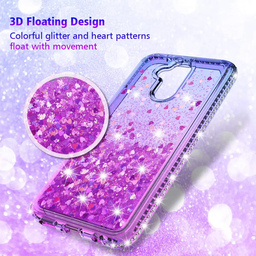 Diamond Glitter Bling Liquid Dynamic Quicksand Case on for Huawei Mate 20 Lite P Smart Y5 Y6 2018 Soft TPU Phone Cover Coque     (3)