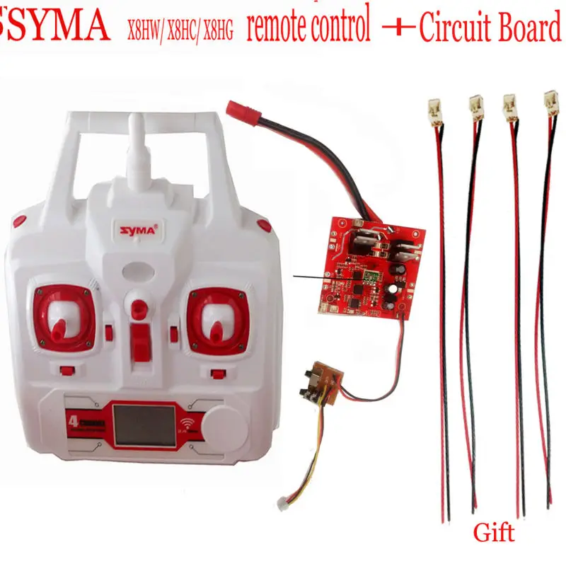 

Syma X8HC XH8W XH8G Quadcopter Spare Parts Circuit Board+ Wire head+ remote control