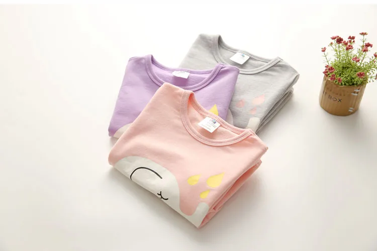 2018 Spring Autumn Female 2-10 Years Old Children'S Birthday Gift Long Sleeve Cartoon Elephant Baby Kids Sweatshirt For Girls (18)