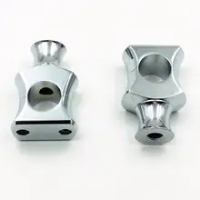 Chrome " 25 мм образного руля для Harley Honda Kawasaki Suzuki Cruiser Винтаж