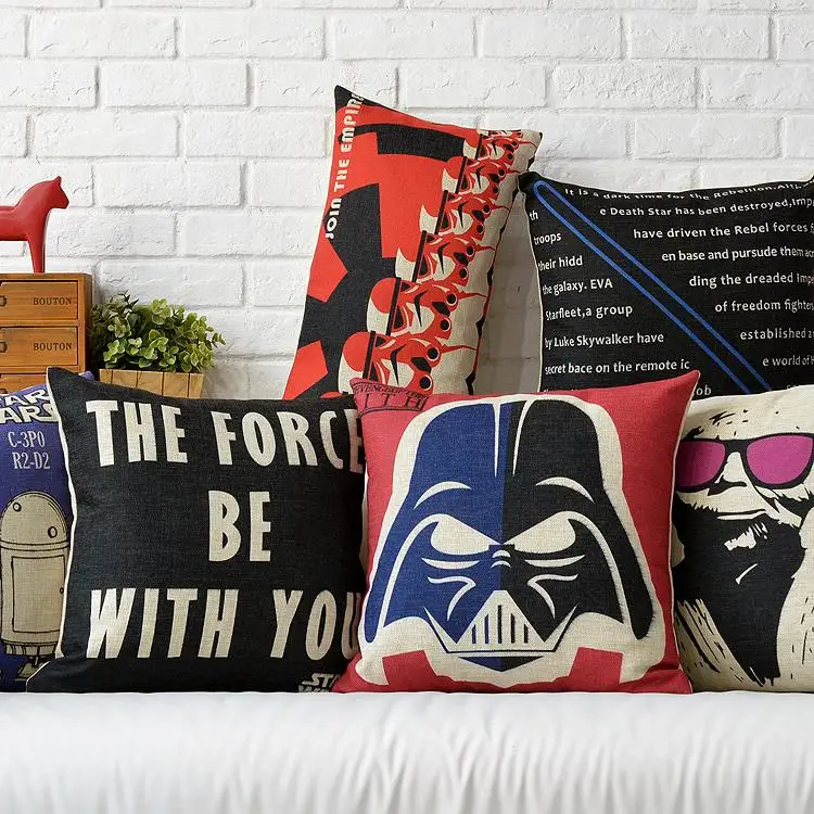 

Film Poster Star Wars pillow Cushion Linen pillowcase office home decorative pillows sofa cushions