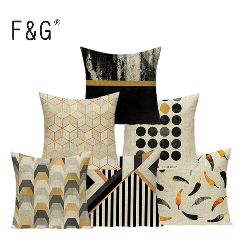 

Geometric Cushion Cover Circular pattern Print Decorative Pillow Case Art Car Seat Accessories Sofa Throw Pillow Case Home Deco