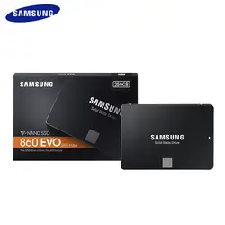 Оригинальный samsung SSD 500G 860 EVO SATA3 SATA2 2,5 дюйма твердотельный накопитель 250G HDD 1 T для ноутбуков настольных ПК