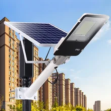 1 шт. светодиодный уличный светильник 20 Вт 40 Вт 70 Вт 100 Вт 200 Вт светодиодный солнечный светильник Настенный светильник с пультом дистанционного управления Водонепроницаемый для площади сада двора