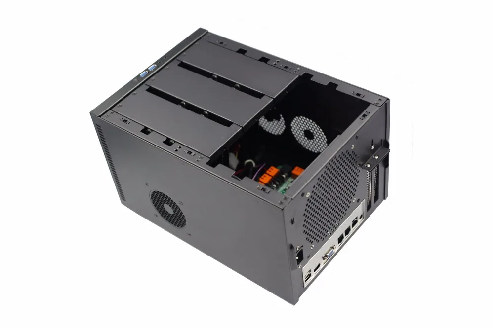 HCiPC J1900 6Bay NAS PC, J1900 NAS BareBone, 6Bay NAD HDD корпус, 6 шт 3,5 или 2,5 дюймов HDD, NAS компьютер