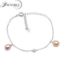 Fashion 925 sterling silver anklet bracelet for women,genuine freshwater pearl bead feet anklet lindajoux 925 sterling silver fashion sea star charm anklet for women s925 ankle bracelet adjustable length