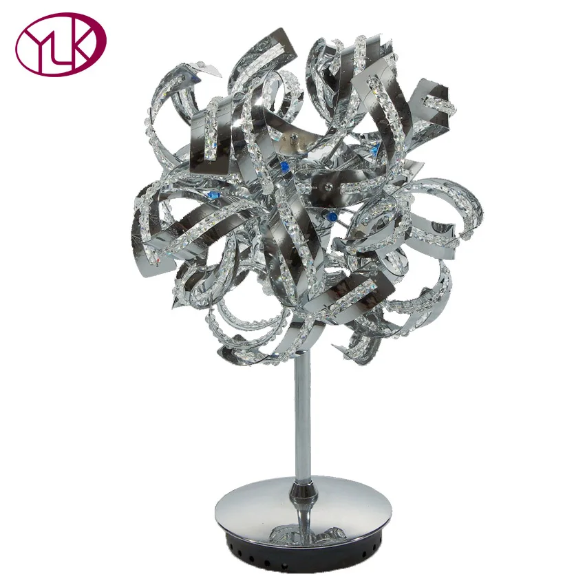 

Modern Design Chrome Flight Table Lamp Desk Lighting Light Dia320mm*h500mm Ball Design Crystal Table Lamp