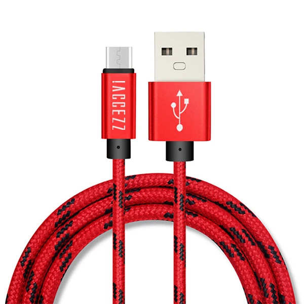 ACCEZZ usb зарядный кабель синхронизации Micro USB для Xiaomi Redmi 4X 4A для samsung Galaxy S7 S6 для huawei Android кабели быстрой зарядки - Цвет: Красный