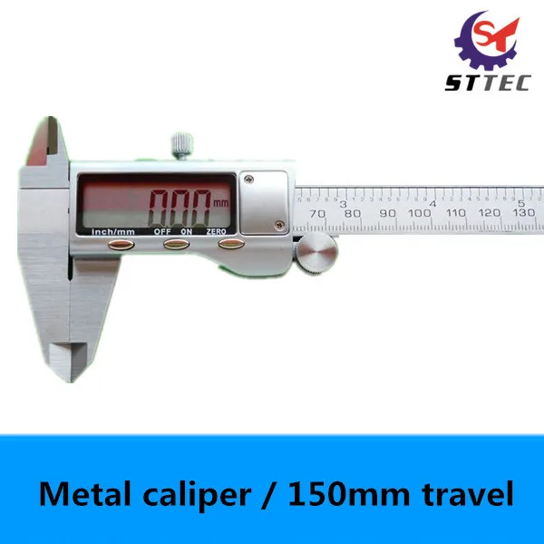 High accuracy metal case 150mm 6" travel digimatic vernier caliperin